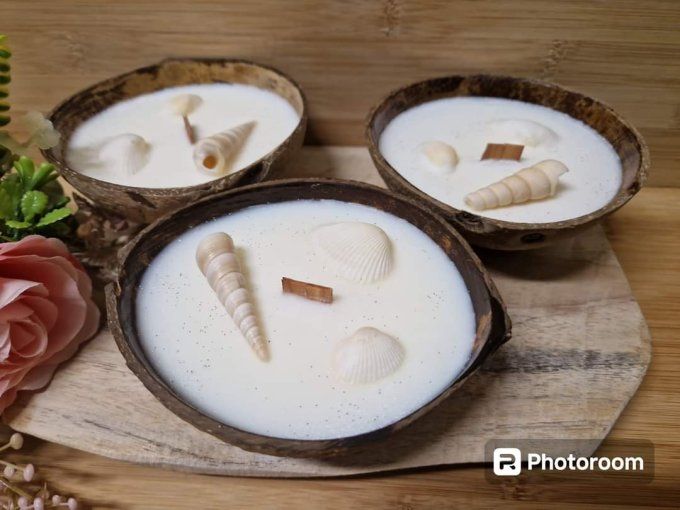 Bougie COCO et COQUILLAGES