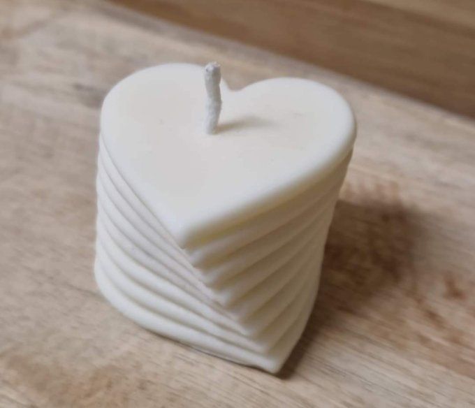 Bougie Pilier COEUR